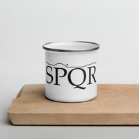 SPQR Enamel Mug